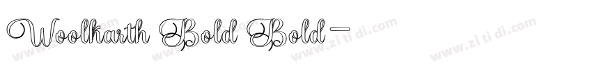 Woolkarth Bold Bold字体转换